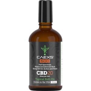 CAEXS 600mg Full Spectrum CBD Roll On for Muscle Relief